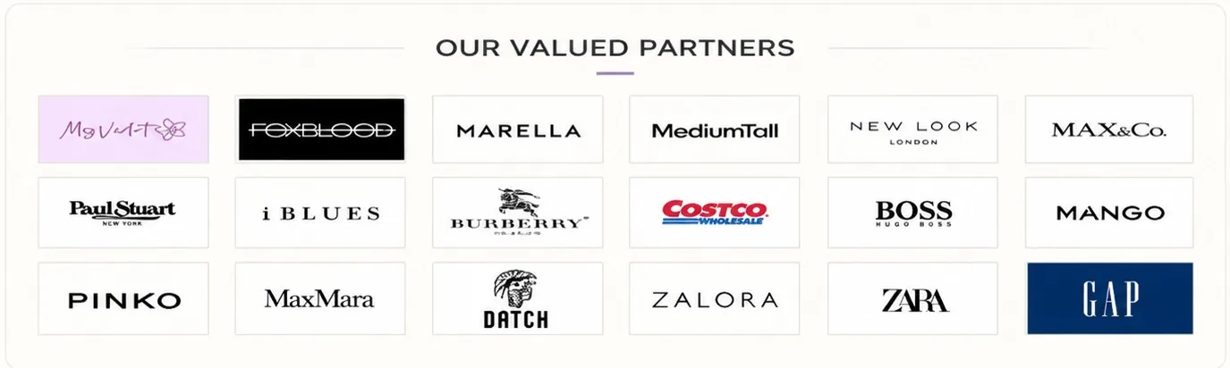 Valued partners and channel logo reference