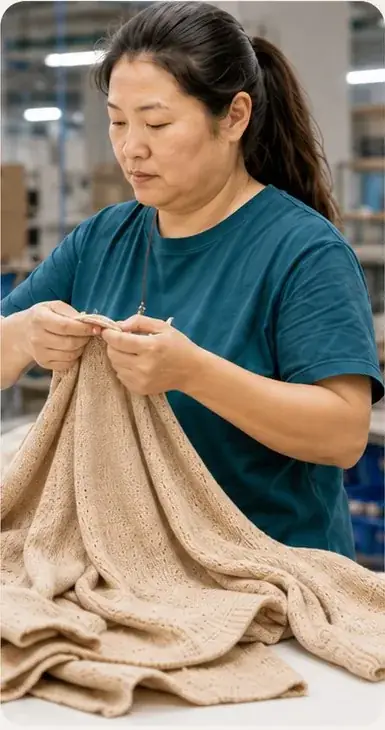 Knitwear quality inspection